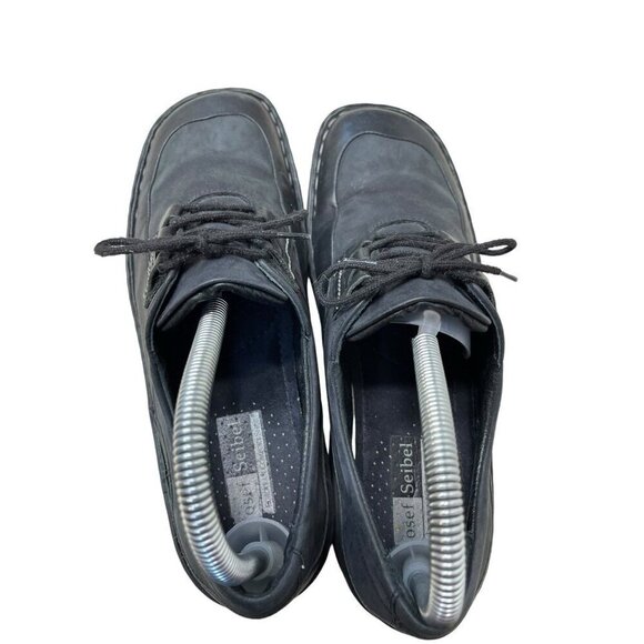 Josef Seibel Black Leather Oxford The European Comfort Shoe Men’s 40 US 7 main image 5